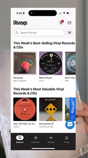 Discogs on Instagram: "Collecting Tip: You can use the Barcode Scanner in the #Discogs app to find release details, compare market values, and add records to your collection.  #vinylrecords #recordcollecting"