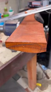 Drawknife on Padauk - Whole Side Edit - Axe Handle - #steel #axes #satisfying #hunter #wood | Stumptown Axes