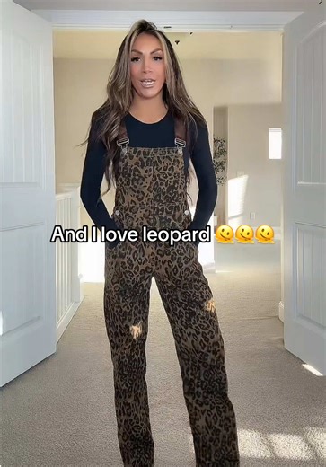 Stylish Leopard Print Denim Overalls for Every Occasion