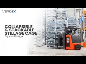 Collapsible & Stackable Stillage Cage by Verdex