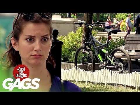 Invisible Biker Prank on Strangers