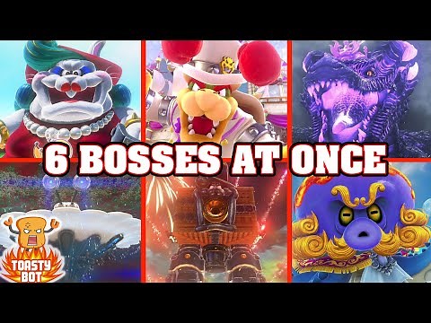 Super Mario Odyssey - 6 BOSSES ALL AT ONCE!? (Hardest Boss Battles)