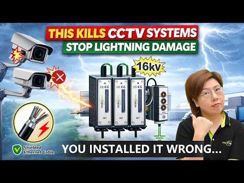 How to Protect Security Cameras from Lightning (Surge Protection Guide)