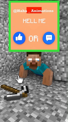 Herobrine Needs Help - He’s Stuck Underground! #minecraft #viralreels | Haha Animations Minecraft Monster