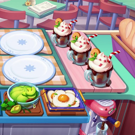 4.8K views · 59 reactions | Come and try our brand new breakfast restaurant!殺 #cookinggame #casualgame We have white bread and fried egg, chocolate spread杻, avocado spread陋, and more!‍ Let's PLAY NOWhttps://cooking-city.go.link/?adj_t=f0qgk08 | Cooking City | Facebook
