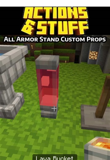 Armor Stand Custom Props in Minecraft