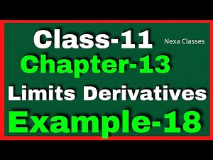 Example18 Chapter13 Class 11 Math ||Example18 Class11 Ch 13 NCERT Math ||Chapter13 Example18 Class11