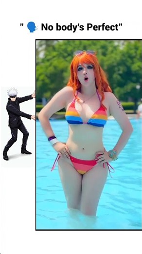 Nami swimsuit cosplay dance! ☀️🍊✨