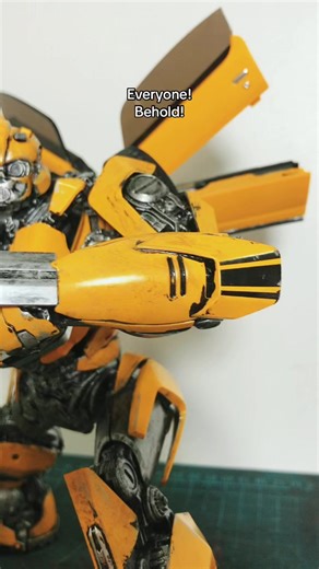 BUMBLEBEE’s Transformers Rise of the Beasts Movie Masterpiece, the final version featured as CGI modele is here. #transformersriseofthebeasts #bumblebee #foryou #fypp #collectables