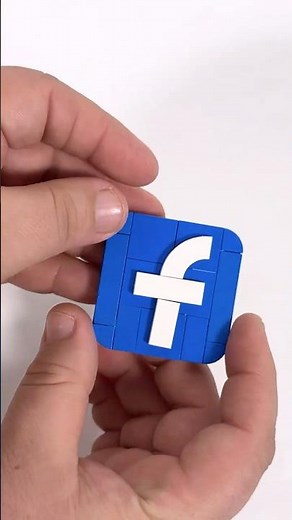 LEGO Facebook Icon Build Tutorial #LEGOTutorial #Instructions #Creative