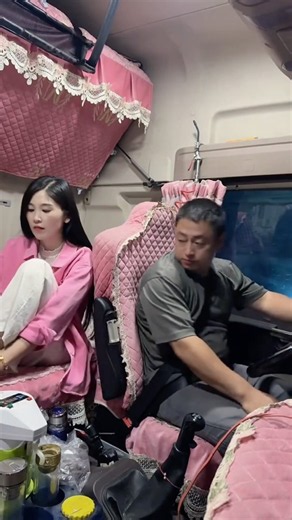 Chuyến hàng đêm khuya của vợ chồng nữ tài xế China #truckdriver #trucklife #automobile #trucker