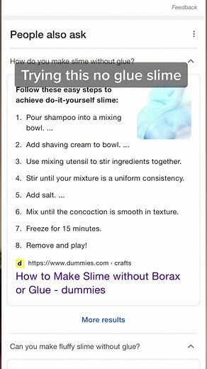 Kinda worked but melted really fast. #slime#noglue#ChewyChattyPets #fyp