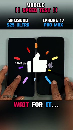 🚀⚡ SAMSUNG S25 ULTRA VS IPHONE 17 PRO MAX SPEED TEST!!
