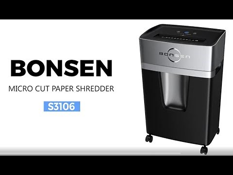 Bonsen 10 sheet Micro Cut P5 Shredder S3106