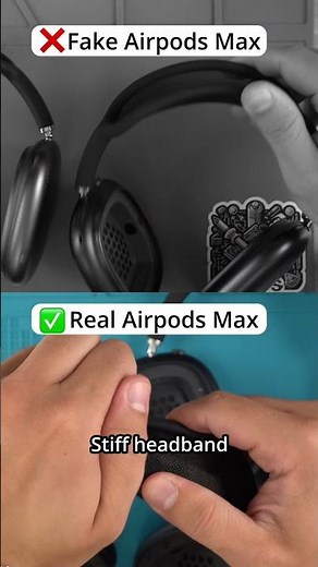 REAL vs FAKE AirPods Max – Don’t Get Scammed! #shorts