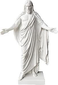 LDS Bookstore Christus Statue - Medium Size (10") - Polystone Replica of Jesus Christ Statue - Elegant Christian Decor for Home, Church, or Office