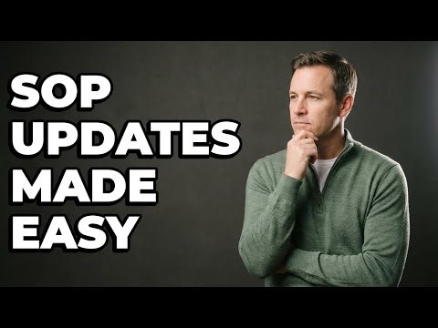 What Is The Best Way To Update Existing SOPs?