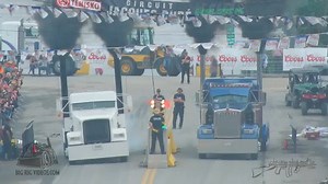It's the Finishline Cam at Rodéo du Camion Who will win?! Don't miss a gear! This video was sponsored by Diesel Freak check out their engine power harnesses and other gear at - www.dieselfreak.com | Big Rig Videos