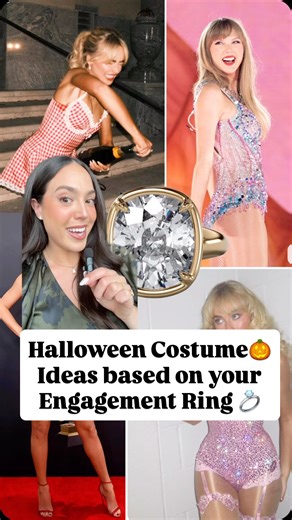 Need a Halloween costume idea?  Let your engagement ring pick for...