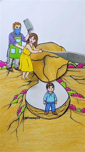 Mom please save me 😢😢 #art #artwork #animasyon #çizgifilm #pommyart