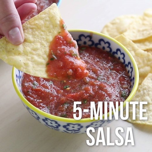 24M views · 3.7K reactions | This homemade salsa is my husband's absolute FAVORITE! It tastes like it came straight from a Mexican restaurant and it's ready in less than 5 minutes. Seriously SO GOOD! FULL PRINTABLE RECIPE: https://www.iheartnaptime.net/tasty-tuesday-restaurant-style-salsa/ | I Heart Naptime | Facebook