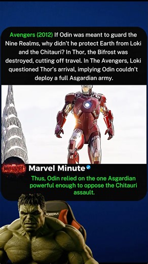 Avengers (2012), why Odin didn’t saved Earth.?🥲🙄 #thor #marvel #avengers