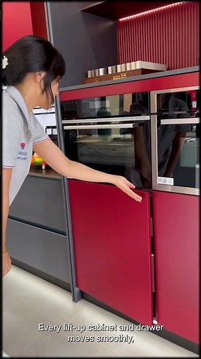 Smart Kitchen That Transforms in Seconds Hidden Table & Lift Up Cabinets #kitchenfurniture #home