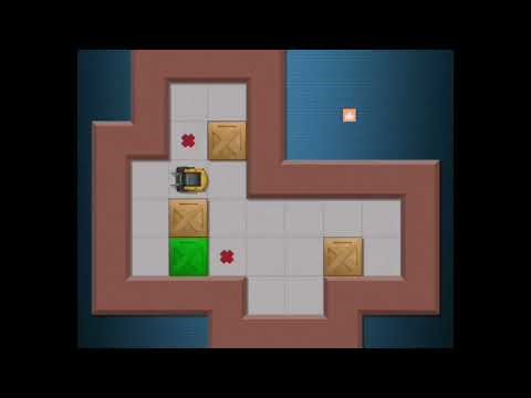 Sokoban MicroCosmos #36 – Level 36 gelöst! | L-förmiger Raum & knifflige Bewegungen