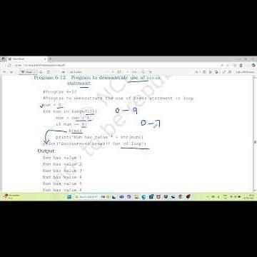 Break Statement in Python | Python Break Statement #pythonprogramming #python #loopsinpython #loop