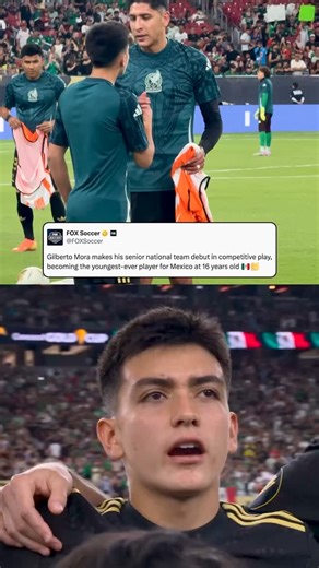16-year-old Gilberto Mora became the youngest player to debut for the Mexico national team tonight vs Saudi Arabia in the Gold Cup quarterfinals 👏🇲🇽 | FOX Soccer