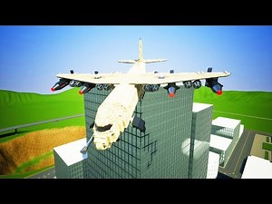 Lego Airplane Falls Crashes #3 | Brick Rigs