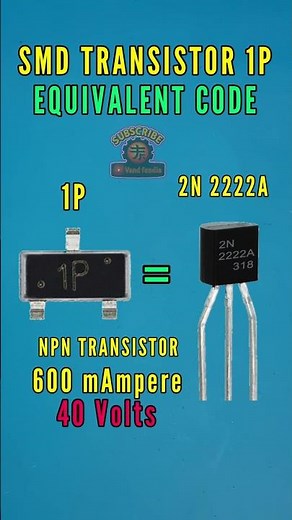 TRANSISTOR SMD 1P equivalent code #electronic #electrical #repair #diy #audio #tech #information