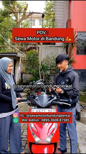 POV : Sewa Motor di Bandung 🛵 WA : 0895-3608-87585 #sewamotorbandung