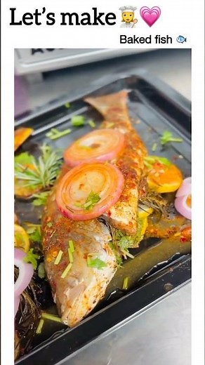 Juicy Oven Baked Fish in 40 Seconds 🐟🔥 | Easy Healthy Recipe