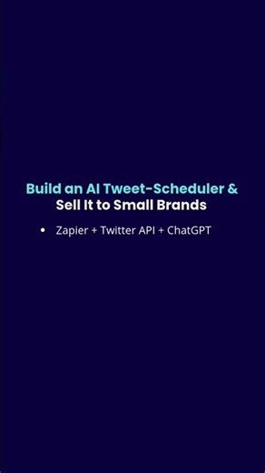 Build an AI Tweet-Scheduler & Sell It to Small Brands #aisocialmedia #automation #sidehustle