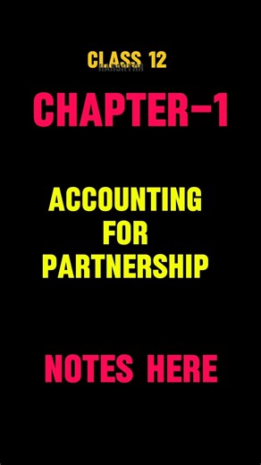 Account chp 1 notes class 12 #commerce