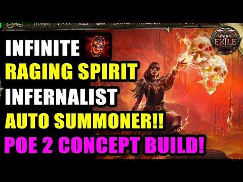 AUTO TRIGGER Raging Spirit Summoner POE2 Build | Path Of Exile 2 Theory Crafting