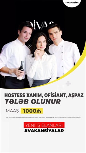 İş elanları və Vakansiyalar #işvar on Instagram: "01.06.2025-ci il tarixinə Divas karaoke (Sea breeze Nardaran) , Mars Overseas Pepsi anbarı, Zeytun Pharmaceuticals, Kingsmart Supermarket, APAR şirkəti, Green City -dən aktiv #vakansiyalar #vakansiya #vakansiyalar #iselanlari #ishvar #isvar #işvar #iselani #işelanları #işelanı #işelanları"
