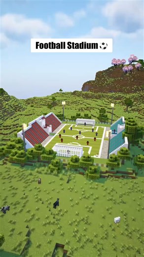 1.4K views | Football Stadium⚽️ Minecraft Tutorial #minecraftbuilding #minecraftideas #Minecraft #minecrafttutorial #tutorial | Traveler シ | Facebook