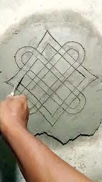 How to make celtic quaternary knot of eternity on a wall