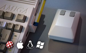 Tank Mouse inspired by the Commodore Amiga 1352 computer mouse