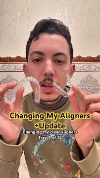 Changing My Clear Aligners (Tray 4 of 12) +Update #aligners #orthodontics #invisalign #clearaligners