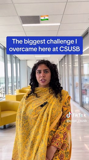 Meet Simran, our incredible international student at CSUSB🌏🎓 Watch as she shares her favorite things about campus life and drops valuable tips for fellow international students. 📚✨ #CSUSBLife #IntlStudentTips #GlobalPerspective #internationalstudent #csusb #calstatesanbernardino #calstate #school #university #college #collegetips