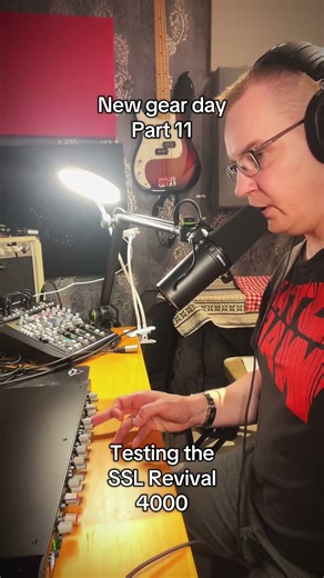 Testing our new SSL Revival 4000 #diymusic #christianmusic #solidstatelogic #homestudio #musician