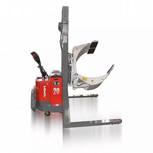 [Hot Item] Handler 2tons Electric Straddle Stacker for Handling Hansol Thermal Paper Jumbo Reel