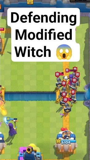 Defending Modified Witch in CHAOS Mode | Clash Royale Shorts