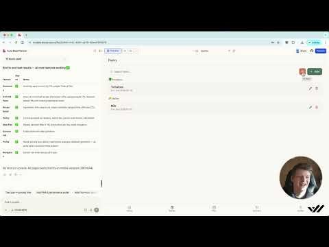 Testing core features in the MVP app