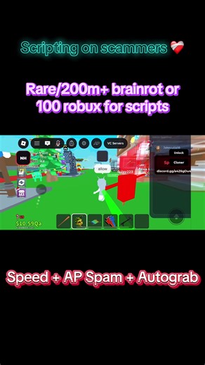 It’s getting too easy… #scripts #speed #stealabrainrot #fyp #xyzbca