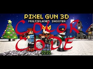 HOW TO COLOR CODE IN PIXEL GUN 3D!