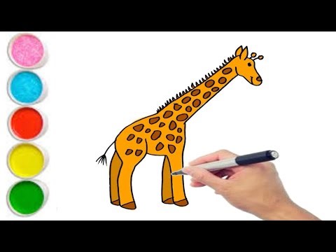 Easy Giraffe Drawing Step by Step | Simple Giraffe Drawing | Art with Sam